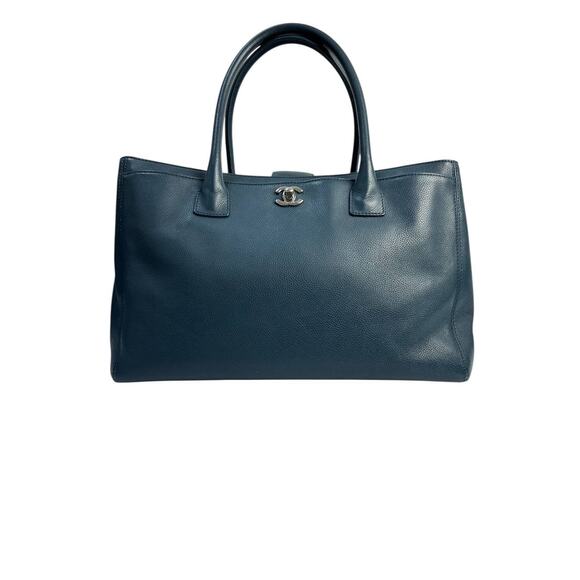 Chanel Executive Blue Caviar Leather Tote Bag - Picture 1 of 13